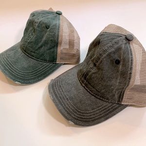 NWT Chok.Lids Premium Distressed Trucker Cap Set of 2